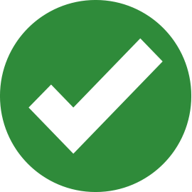 ✓